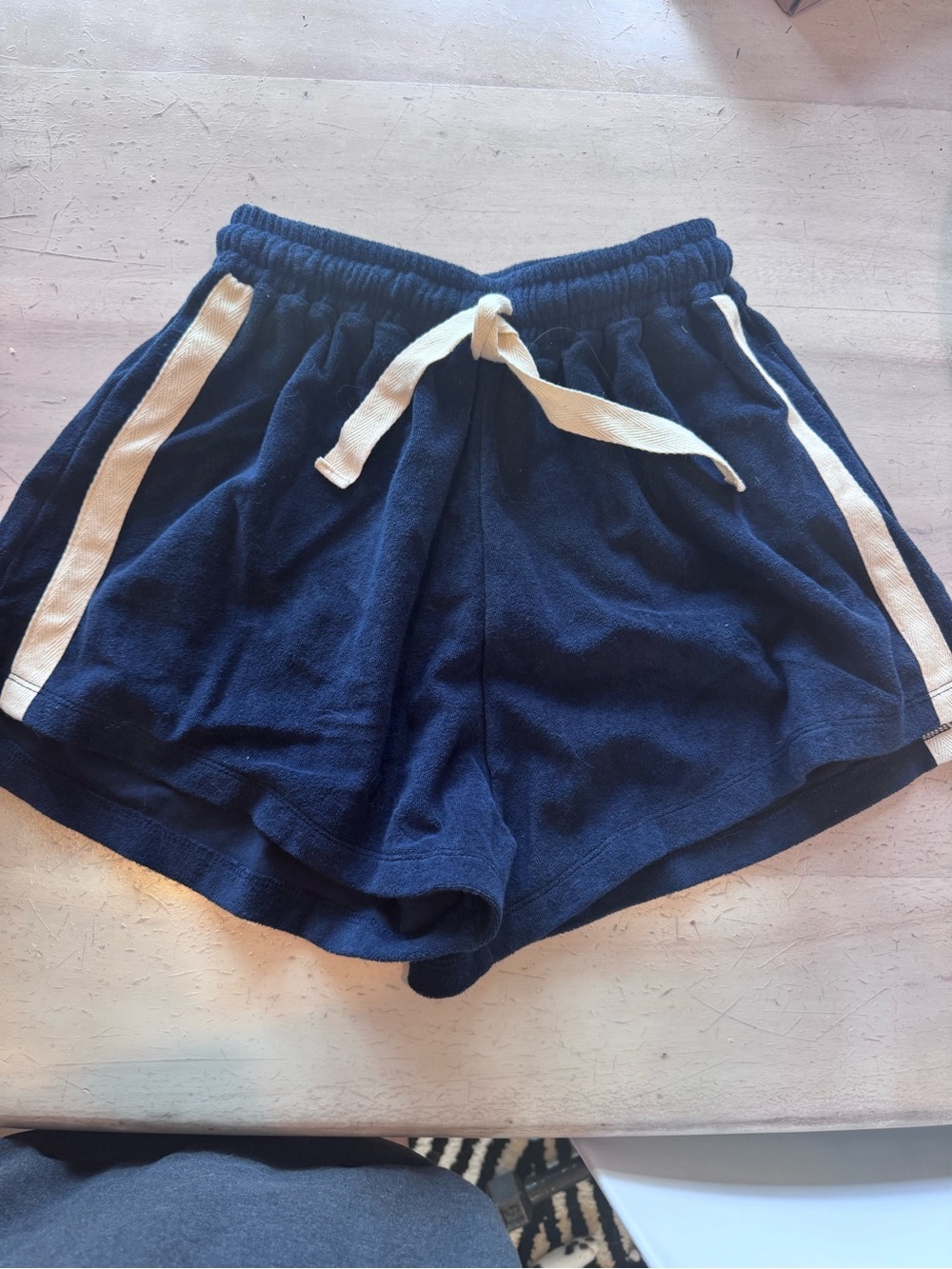 NWT Free people terry shorts - navy size xs